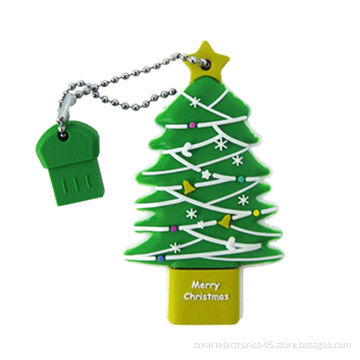Christmas tree USB flash drives, QC passed/3yrs warranty/64MB-128GB, free package, printing/grade ANew